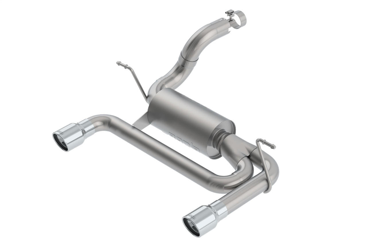 2018-2023 Jeep Wrangler JL-JLU Axle-Back Exhaust System, S-Type, Chrome Tips - Apollo Off-Road