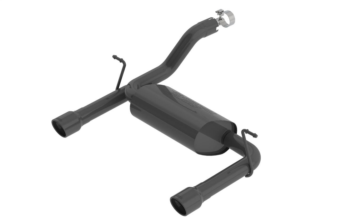 2018-2023 Jeep Wrangler JL-JLU Axle-Back Exhaust System, Touring, Ceramic Black - Apollo Off-Road