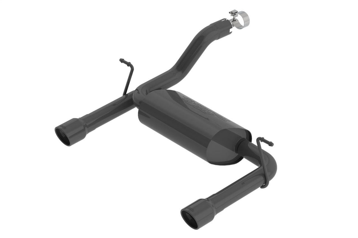 2018-2023 Jeep Wrangler JL-JLU Axle-Back Exhaust System, Touring, Ceramic Black - Apollo Off-Road