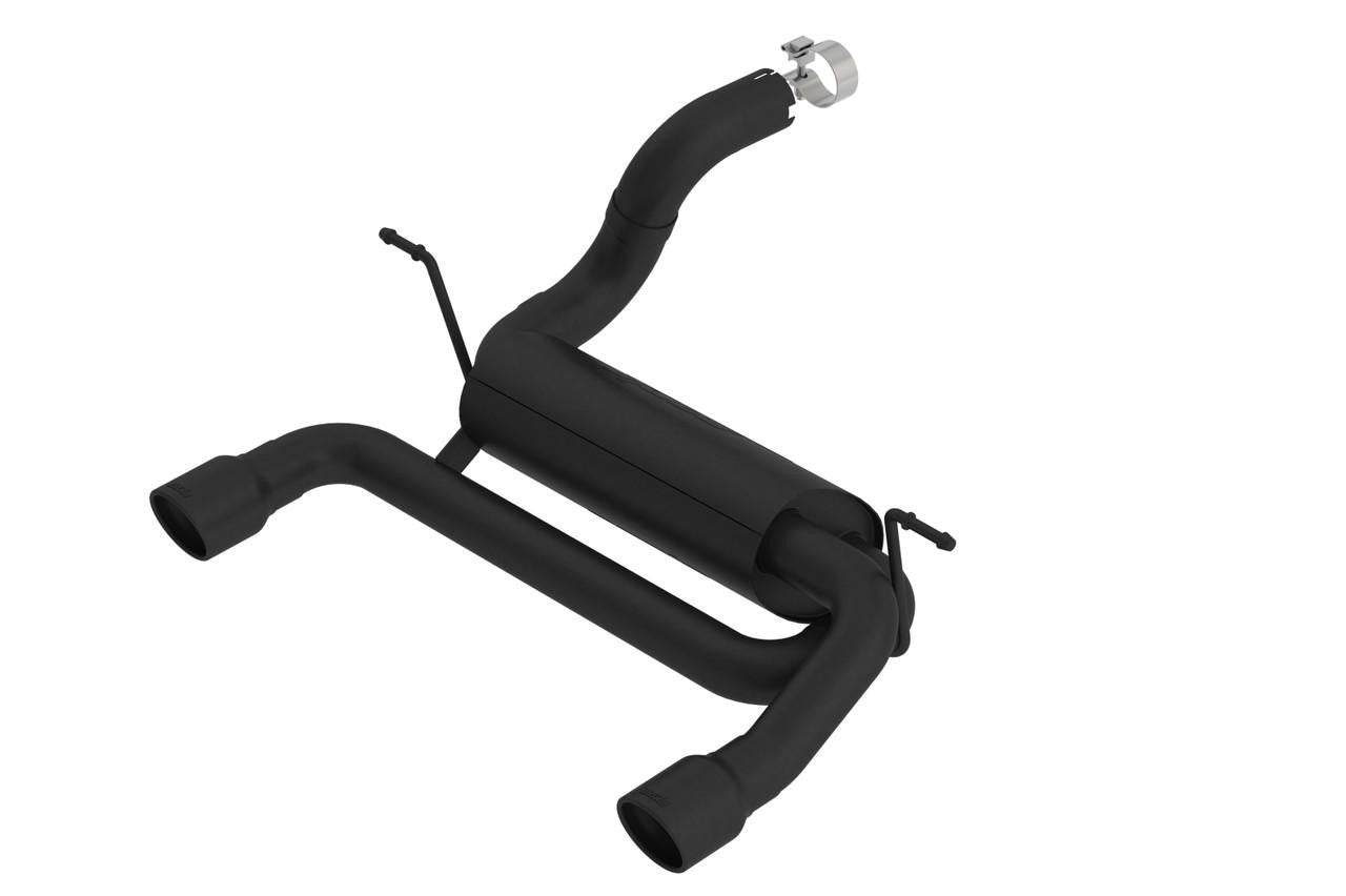 2018-2023 Jeep Wrangler JL-JLU Axle-Back Exhaust System, Touring, Ceramic Black - Apollo Off-Road