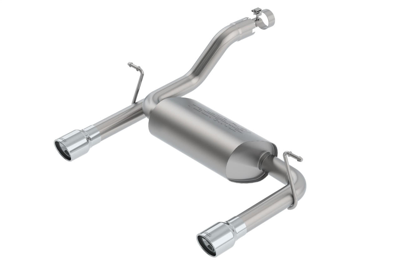 2018-2023 Jeep Wrangler JL-JLU Axle-Back Exhaust System, Touring, Chrome Tips - Apollo Off-Road