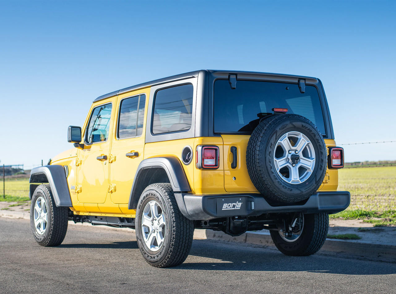 2018-2023 Jeep Wrangler JLU Cat-Back Exhaust System, Touring, Chrome Tips - Apollo Off-Road