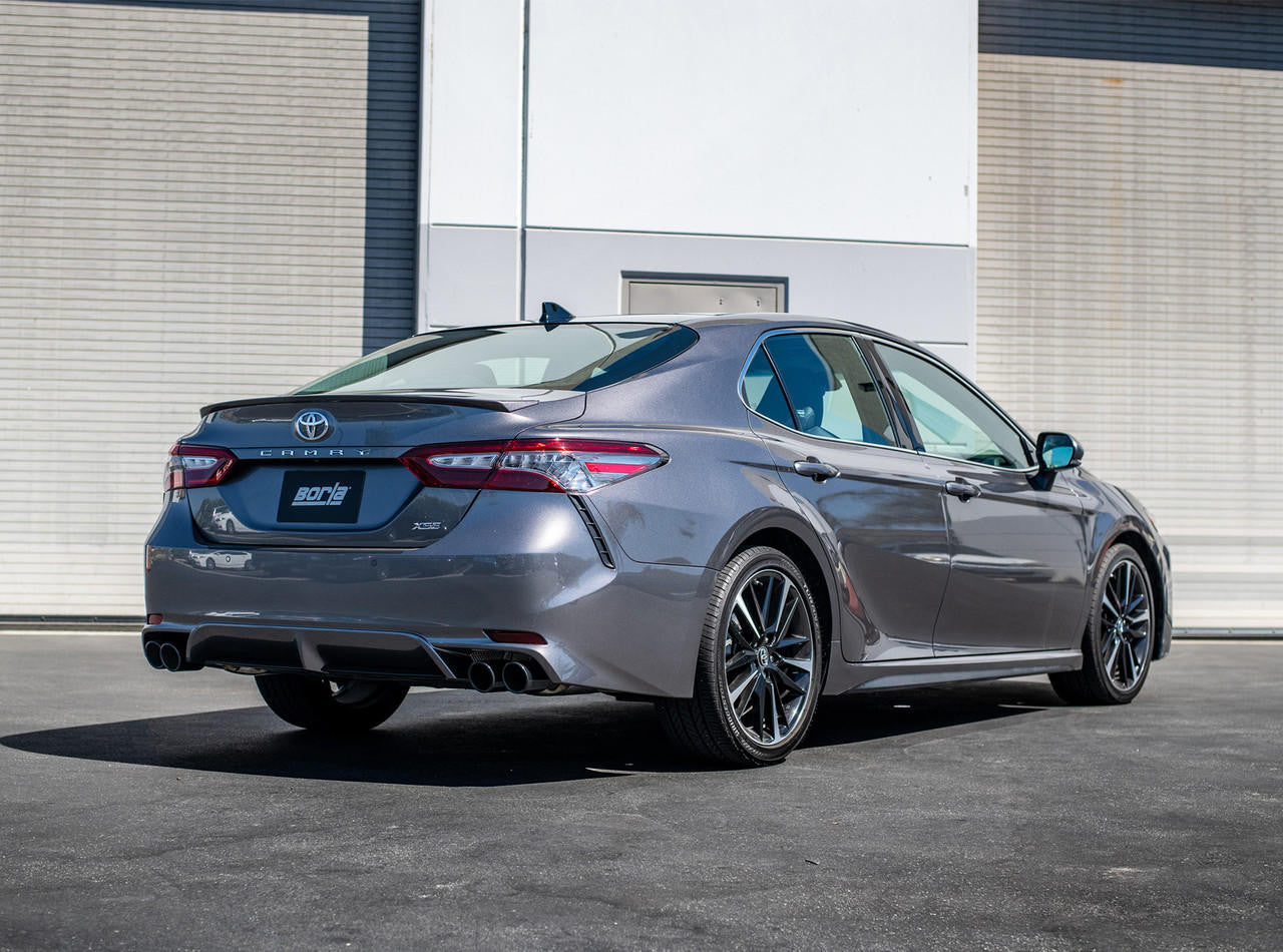 2018-2023 Toyota Camry XSE Cat-Back Exhaust System, S-Type, Black Chrome Tips - Apollo Off-Road
