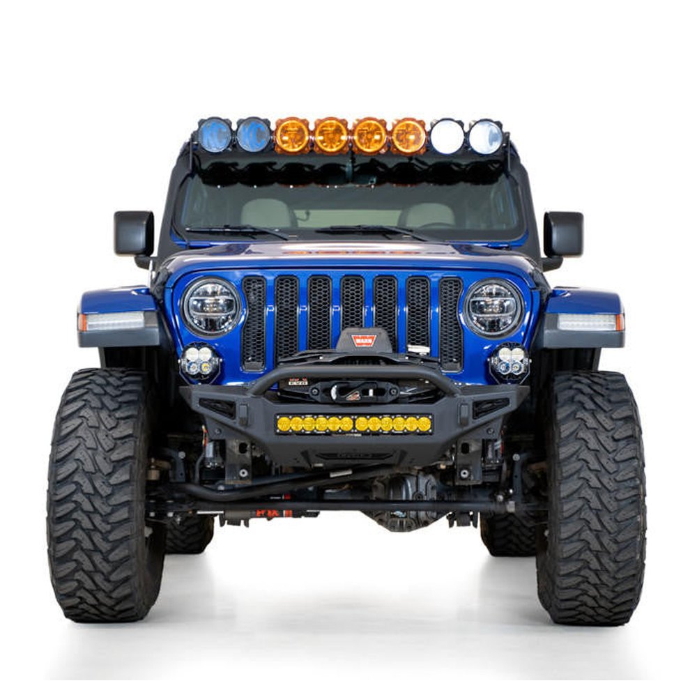 2018 - Up Jeep JL/JT Rock Fighter Winch Front Bumper - Apollo Off-Road