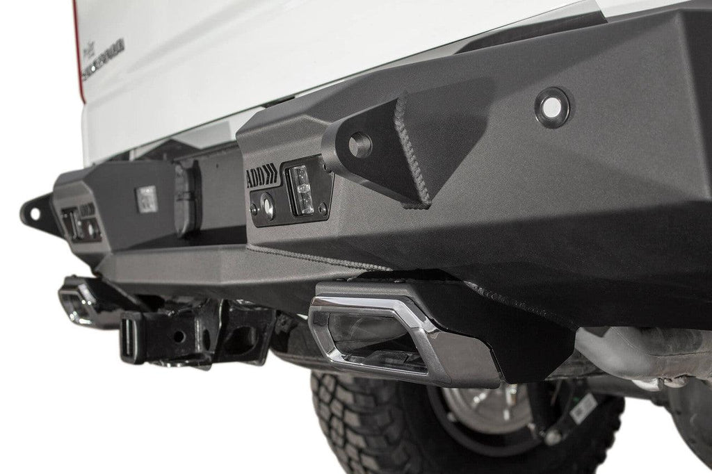 2019 - 2021 Chevy Silverado / GMC Sierra 1500 Stealth Fighter Rear Bumper w/ Exhaust Tips - Apollo Off-Road
