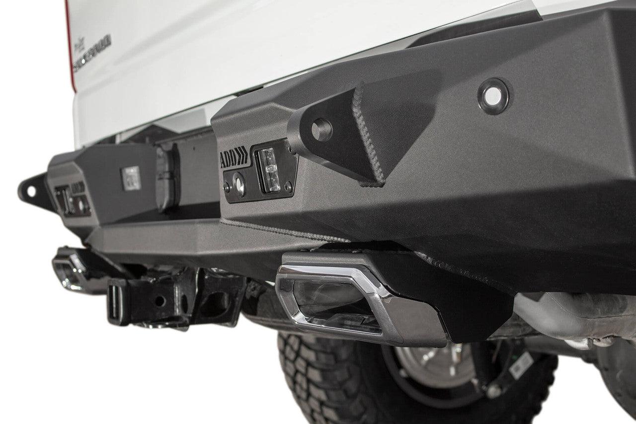 2019 - 2021 Chevy Silverado / GMC Sierra 1500 Stealth Fighter Rear Bumper w/ Exhaust Tips - Apollo Off-Road