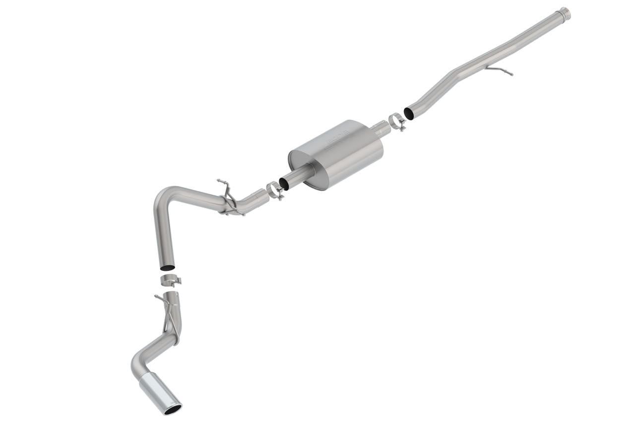2019-2022 Silverado-Sierra 1500 Cat-Back Exhaust System, S-Type, Chrome Tips - Apollo Off-Road