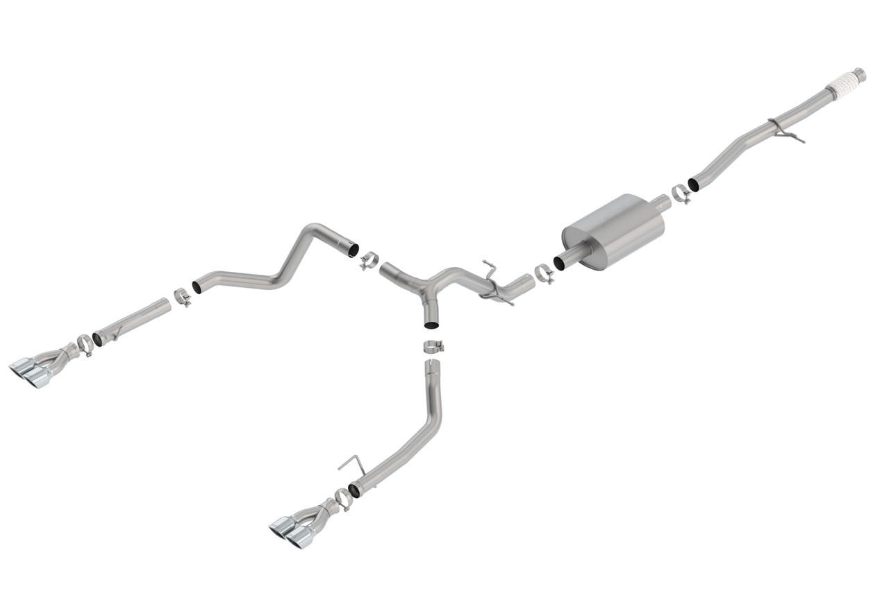 2019-2022 Silverado-Sierra 1500 Cat-Back Exhaust System, S-Type, Chrome Tips - Apollo Off-Road
