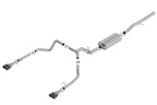 2019-2023 Chevrolet Silverado 1500-GMC Sierra 1500 6.2L Cat-Back Exhaust System, Touring, Black Chrome Tips - Apollo Off-Road