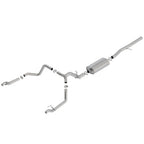 2019-2023 Chevrolet Silverado 1500-GMC Sierra 1500 6.2L Cat-Back Exhaust System, Touring, Chrome Tips - Apollo Off-Road