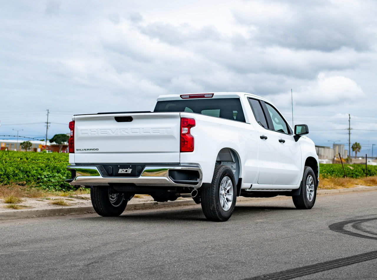 2019-2023 Chevrolet Silverado 1500-GMC Sierra 1500 Cat-Back Exhaust System, Touring, Chrome Tips - Apollo Off-Road