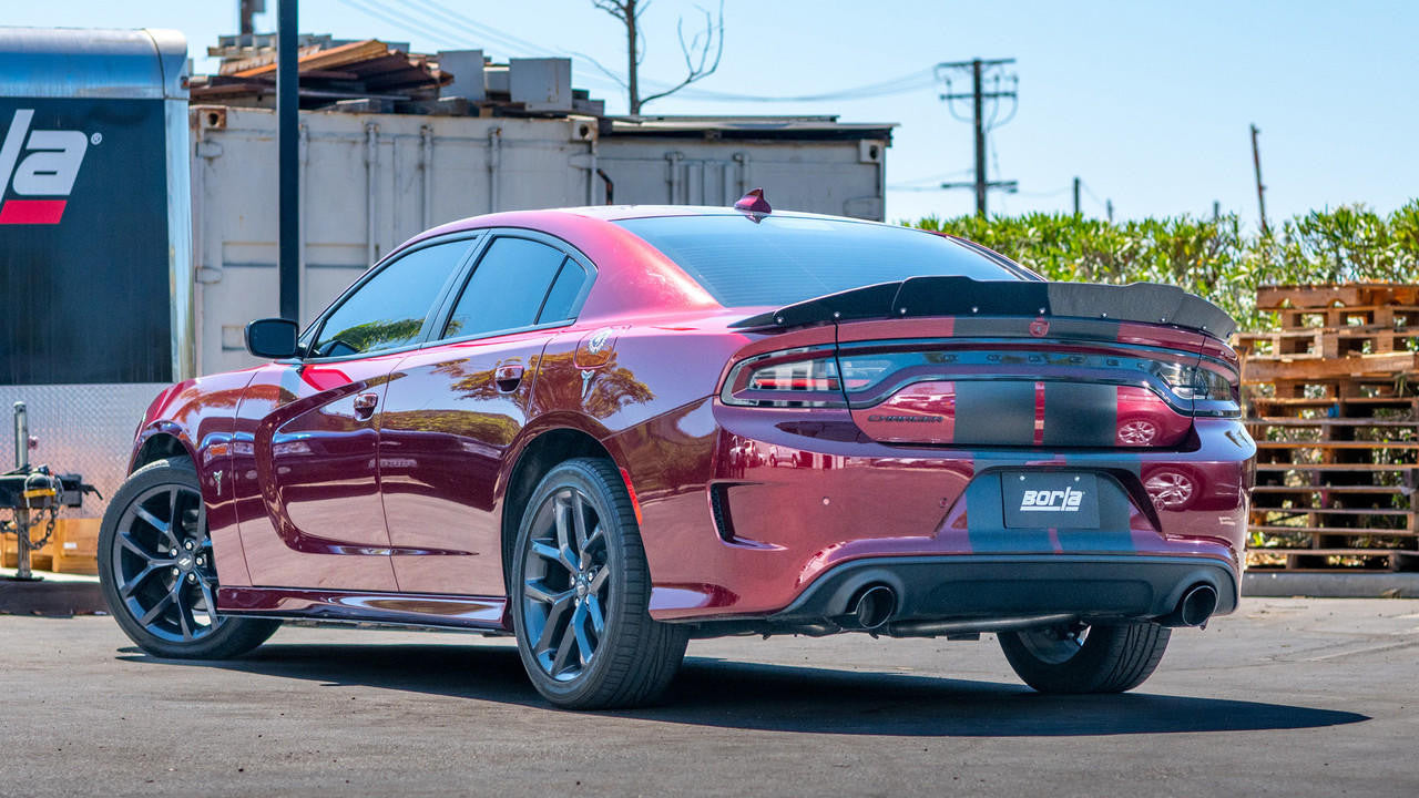 2019-2023 Dodge Charger Cat-Back Exhaust System, ATAK, Black Chrome Tips - Apollo Off-Road