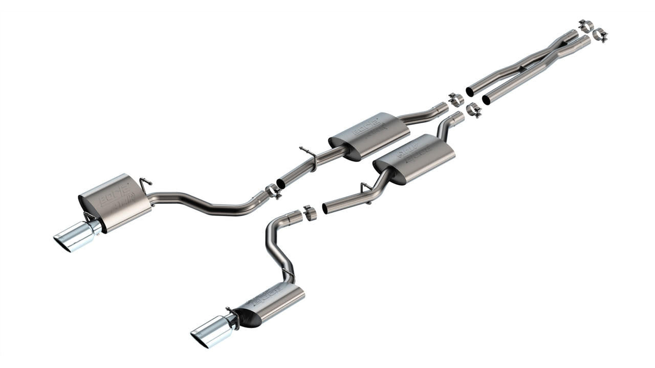 2019-2023 Dodge Charger Cat-Back Exhaust System, ATAK, Chrome Tips - Apollo Off-Road