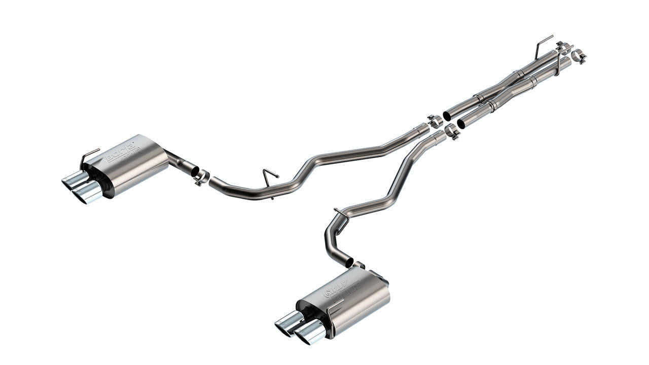 2019-2023 Ford Explorer PHEV Cat-Back Exhaust System, ATAK, Chrome Tips - Apollo Off-Road