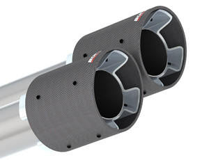 2020-2023 Ford Explorer ST-Explorer Platinum-Lincoln Aviator Cat-Back Exhaust System, ATAK, Carbon Fiber Tips - Apollo Off-Road