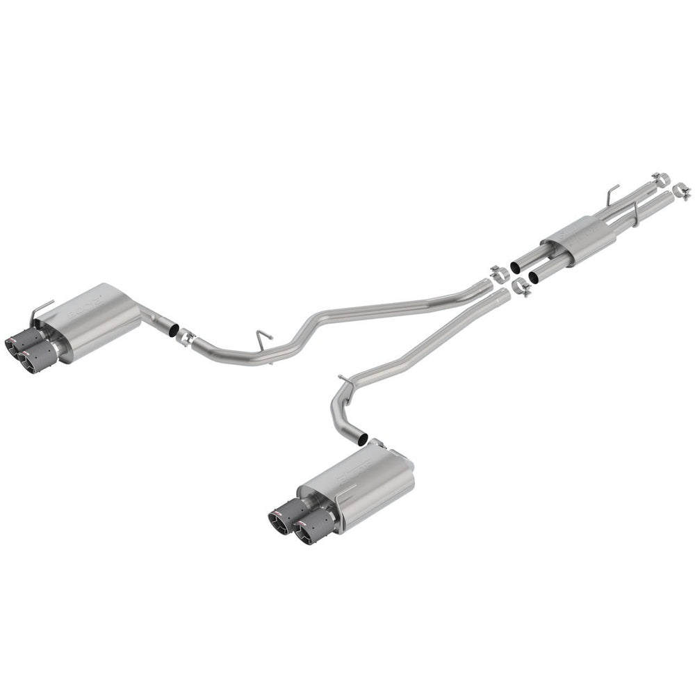 2020-2023 Ford Explorer ST-Explorer Platinum-Lincoln Aviator Cat-Back Exhaust System, ATAK, Carbon Fiber Tips - Apollo Off-Road