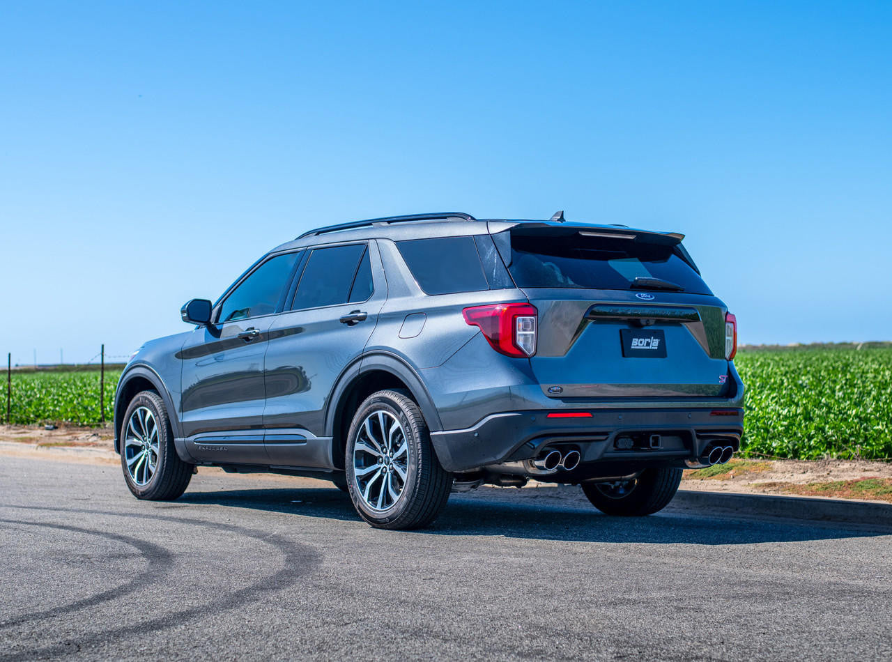 2020-2023 Ford Explorer ST-Explorer Platinum-Lincoln Aviator Cat-Back Exhaust System, ATAK, Chrome Tips - Apollo Off-Road