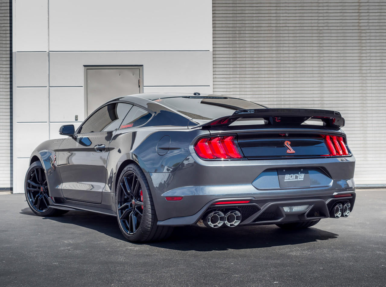 2020-2023 Ford Mustang Shelby GT500 Cat-Back Exhaust System, ATAK, Carbon Fiber Tips - Apollo Off-Road