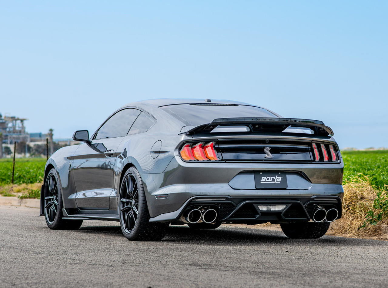2020-2023 Ford Mustang Shelby GT500 Cat-Back Exhaust System, ATAK, Chrome Tips - Apollo Off-Road