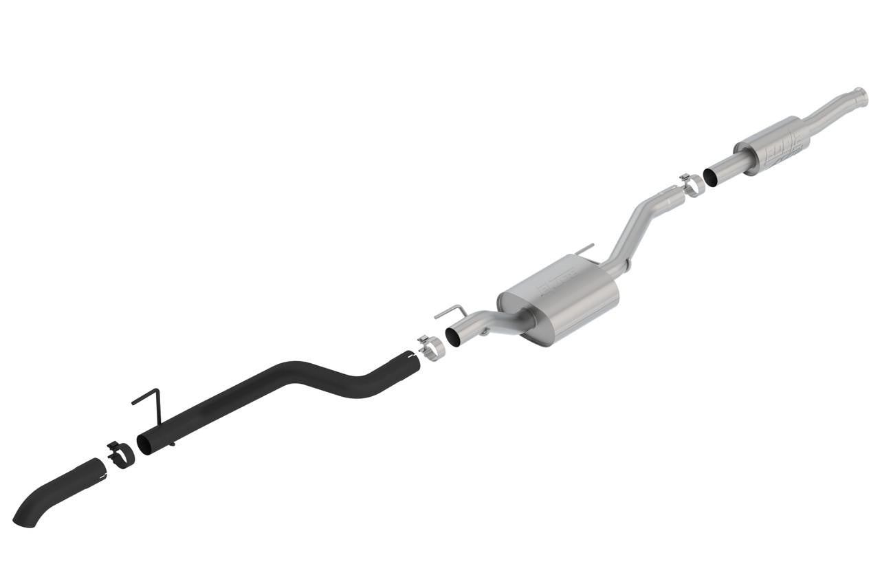 2020-2023 Jeep Gladiator JT Cat-Back Exhaust System, ATAK, Black Coated - Apollo Off-Road