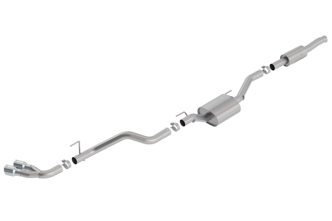 2020-2023 Jeep Gladiator JT Cat-Back Exhaust System, ATAK, Chrome Tips - Apollo Off-Road