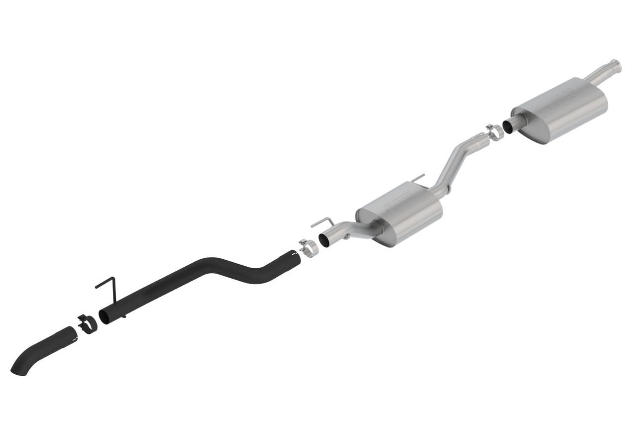2020-2023 Jeep Gladiator JT Cat-Back Exhaust System, Touring, Black Coated - Apollo Off-Road