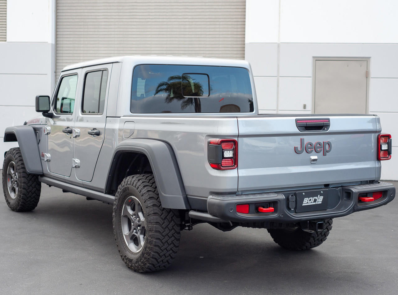 2020-2023 Jeep Gladiator JT Cat-Back Exhaust System, Touring, Black Coated - Apollo Off-Road