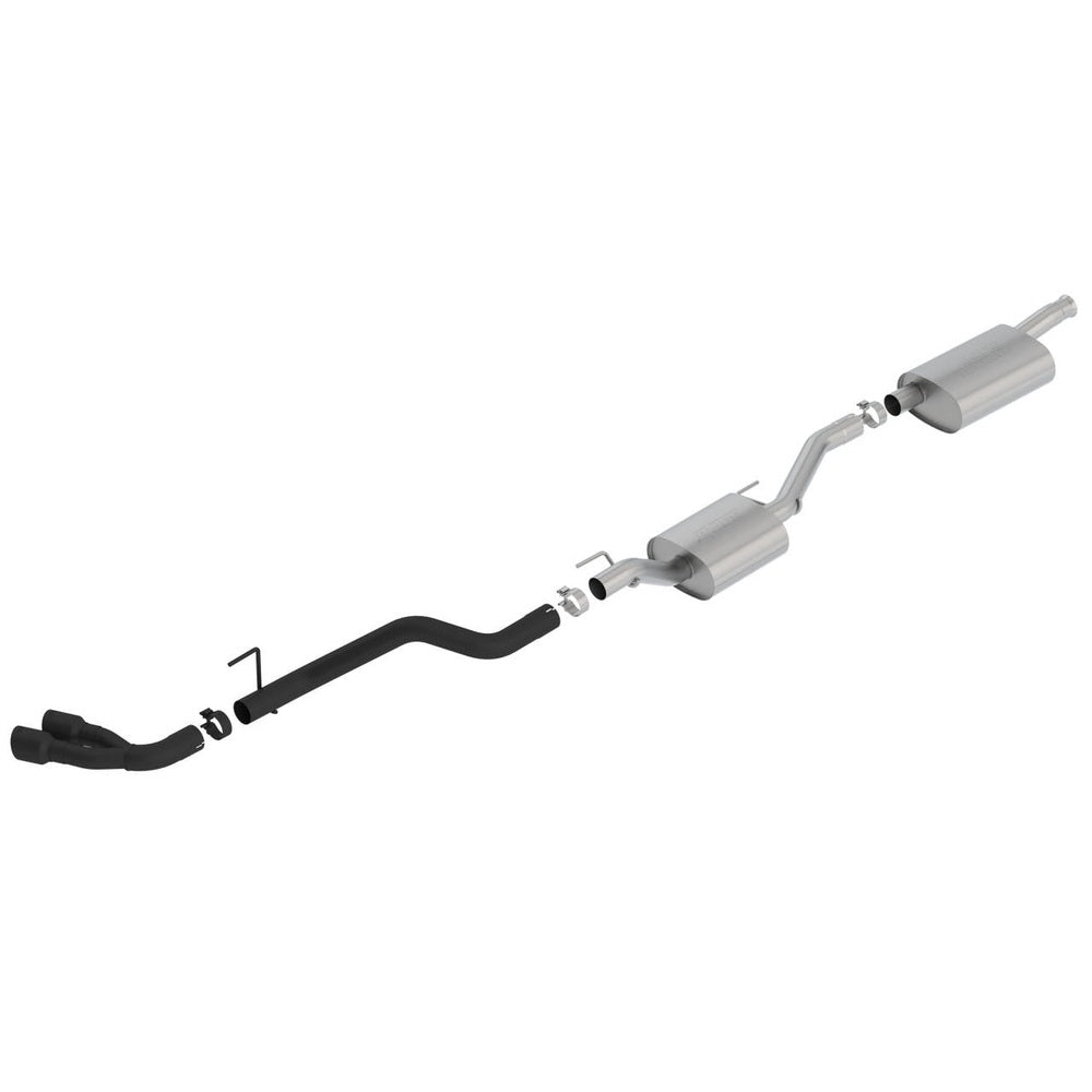 2020-2023 Jeep Gladiator JT Cat-Back Exhaust System, Touring, Ceramic Black - Apollo Off-Road