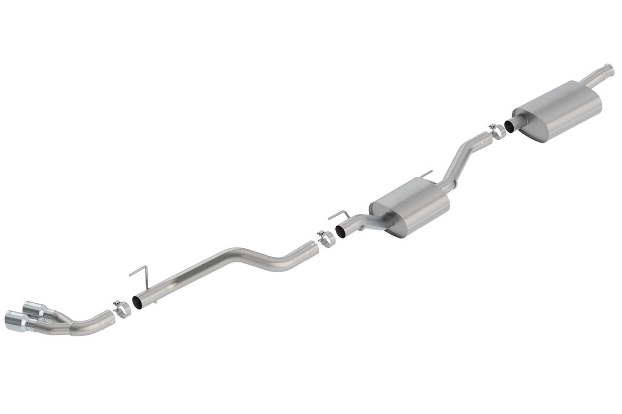 2020-2023 Jeep Gladiator JT Cat-Back Exhaust System, Touring, Chrome Tips - Apollo Off-Road