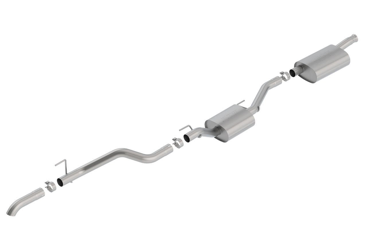 2020-2023 Jeep Gladiator JT Cat-Back Exhaust System, Touring, Chrome Tips - Apollo Off-Road