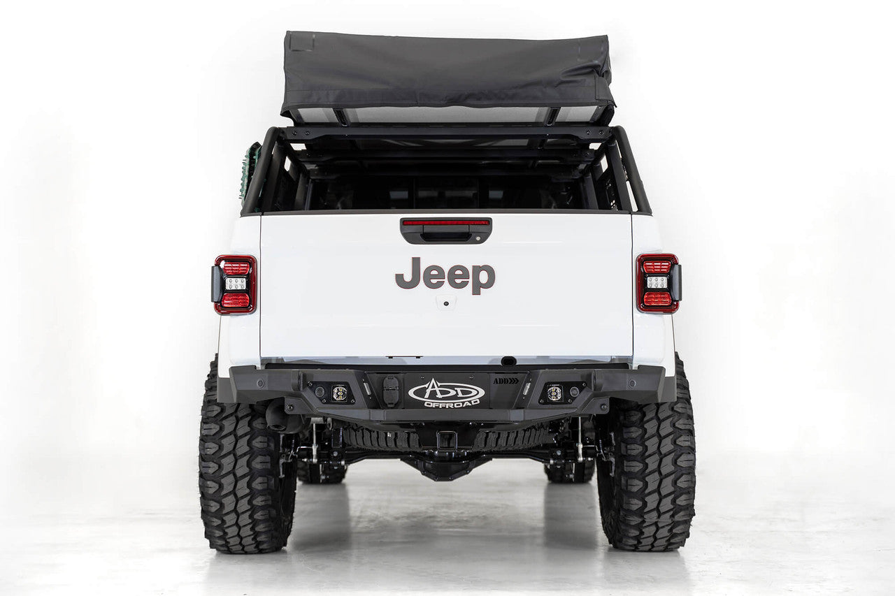 2020 - 2023 Jeep Gladiator JT Stealth Fighter Rear Bumper - Apollo Off-Road