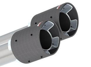 2021-2022 Chevrolet Tahoe Cat-Back Exhaust System, Touring, Carbon Fiber Tips - Apollo Off-Road