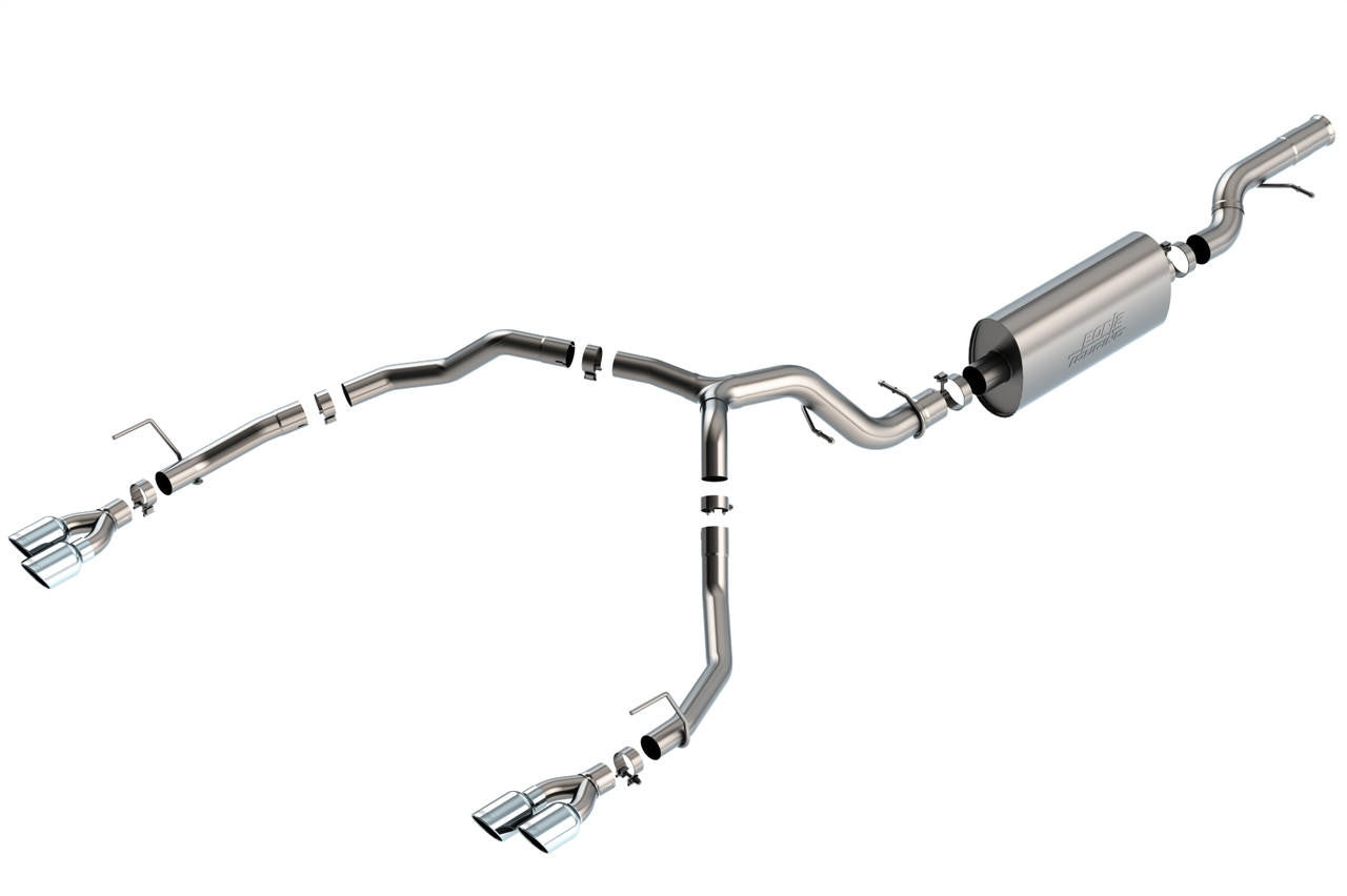 2021-2022 Chevrolet Tahoe-GMC Yukon Cat-Back Exhaust System, Touring, Chrome Tips - Apollo Off-Road