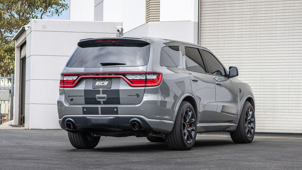 2021-2023 Dodge Durango SRT Hellcat Cat-Back Exhaust System, S-Type, Black Chrome Tips - Apollo Off-Road