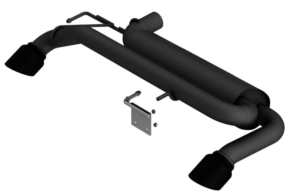 2021-2023 Ford Bronco Cat-Back Exhaust System, Touring, Black Coated - Apollo Off-Road