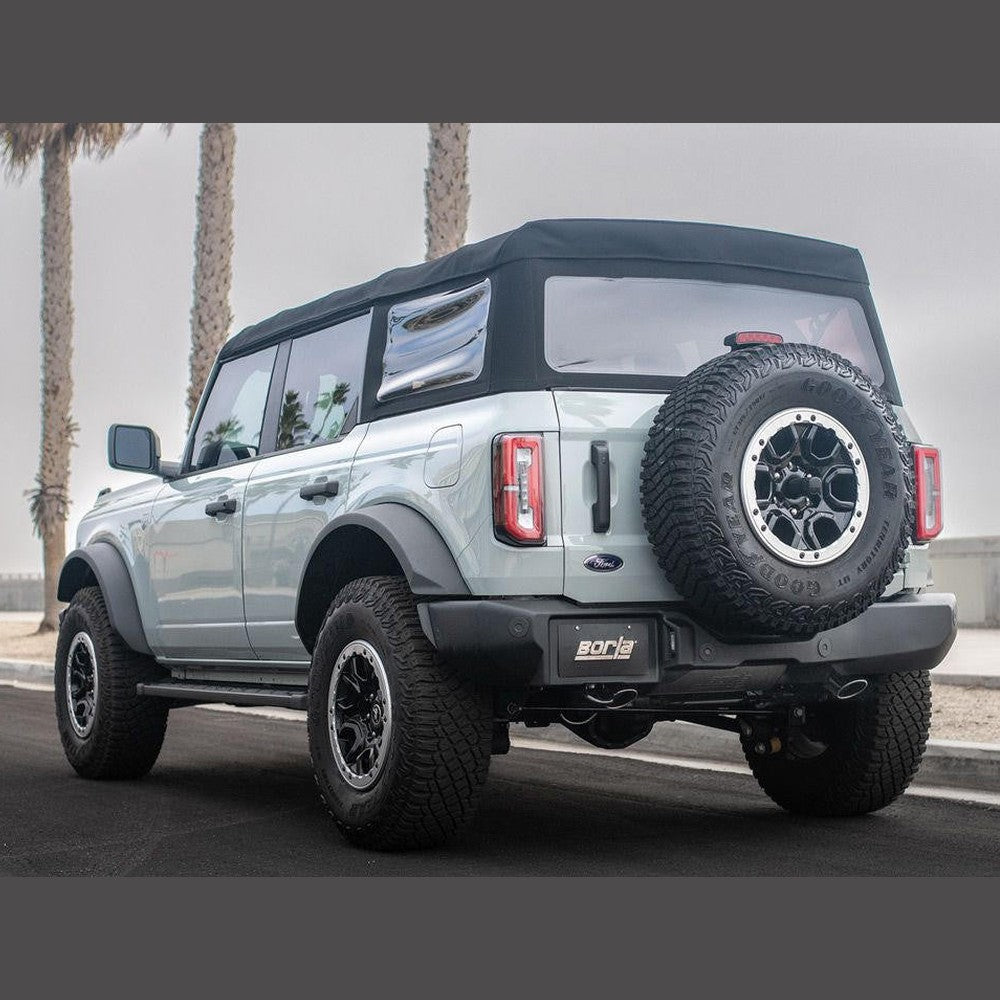 2021-2023 Ford Bronco Cat-Back Exhaust System, Touring, Chrome Tips - Apollo Off-Road