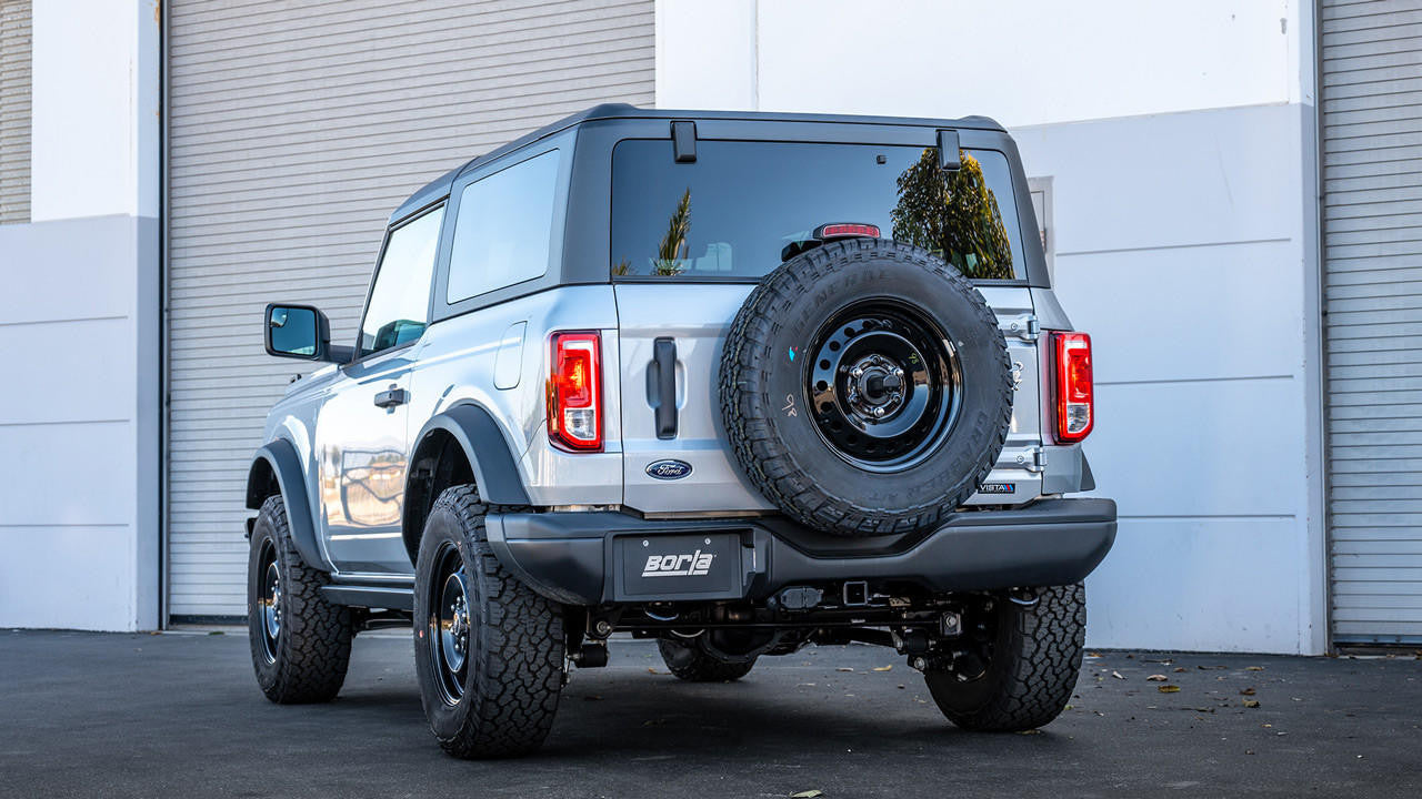2021-2023 Ford Bronco Cat-Back Exhaust System, Touring, Chrome Tips - Apollo Off-Road