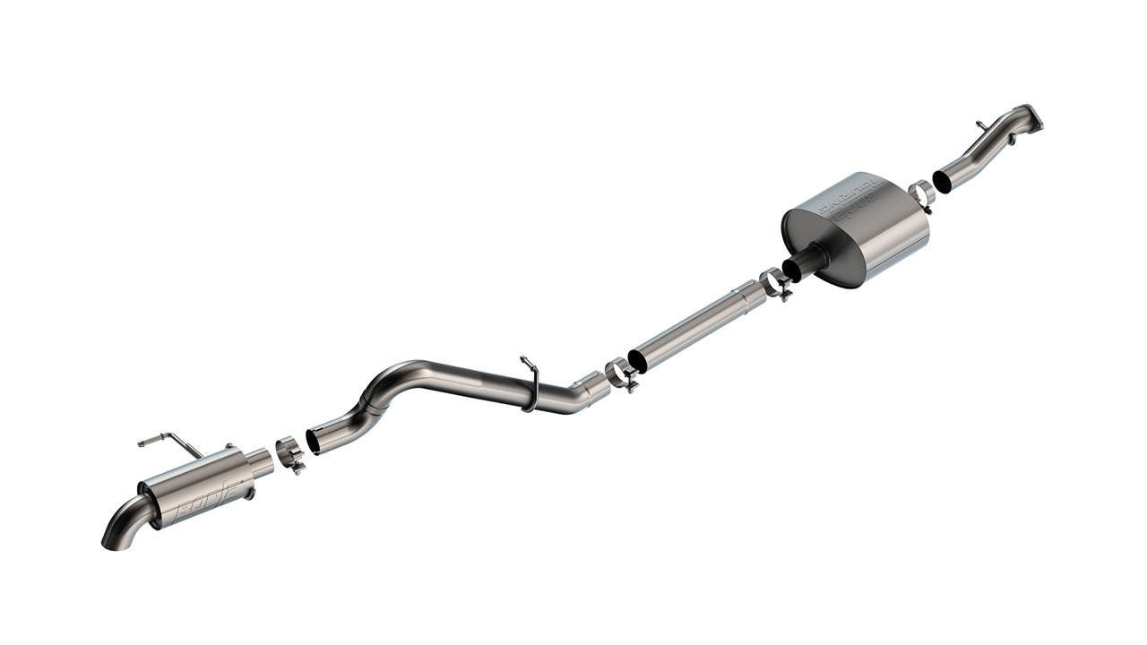 2021-2023 Ford Bronco Cat-Back Exhaust System, Touring, Chrome Tips - Apollo Off-Road