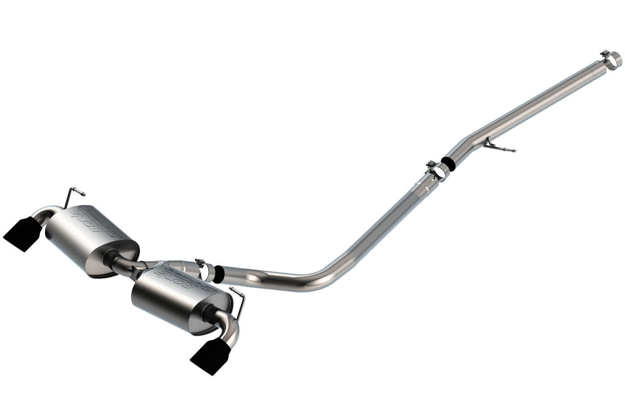 2021-2023 Ford Bronco Sport Cat-Back Exhaust System, S-Type, Ceramic Black - Apollo Off-Road