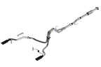 2021-2023 Ford F-150 2.7L-3.5L V6 Cat-Back Exhaust System, ATAK, Black Chrome Tips - Apollo Off-Road