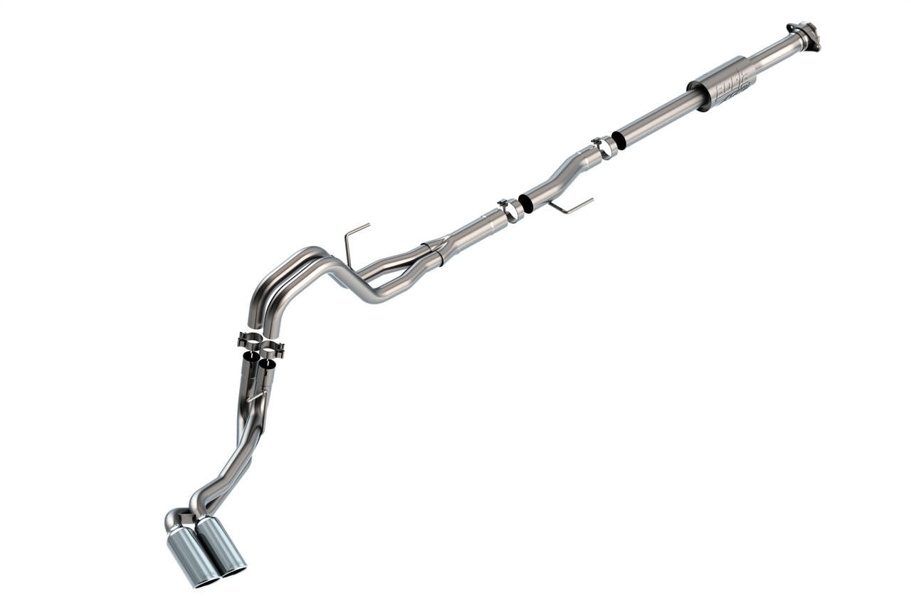 2021-2023 Ford F-150 2.7L-3.5L V6 Cat-Back Exhaust System, ATAK, Chrome Tips - Apollo Off-Road