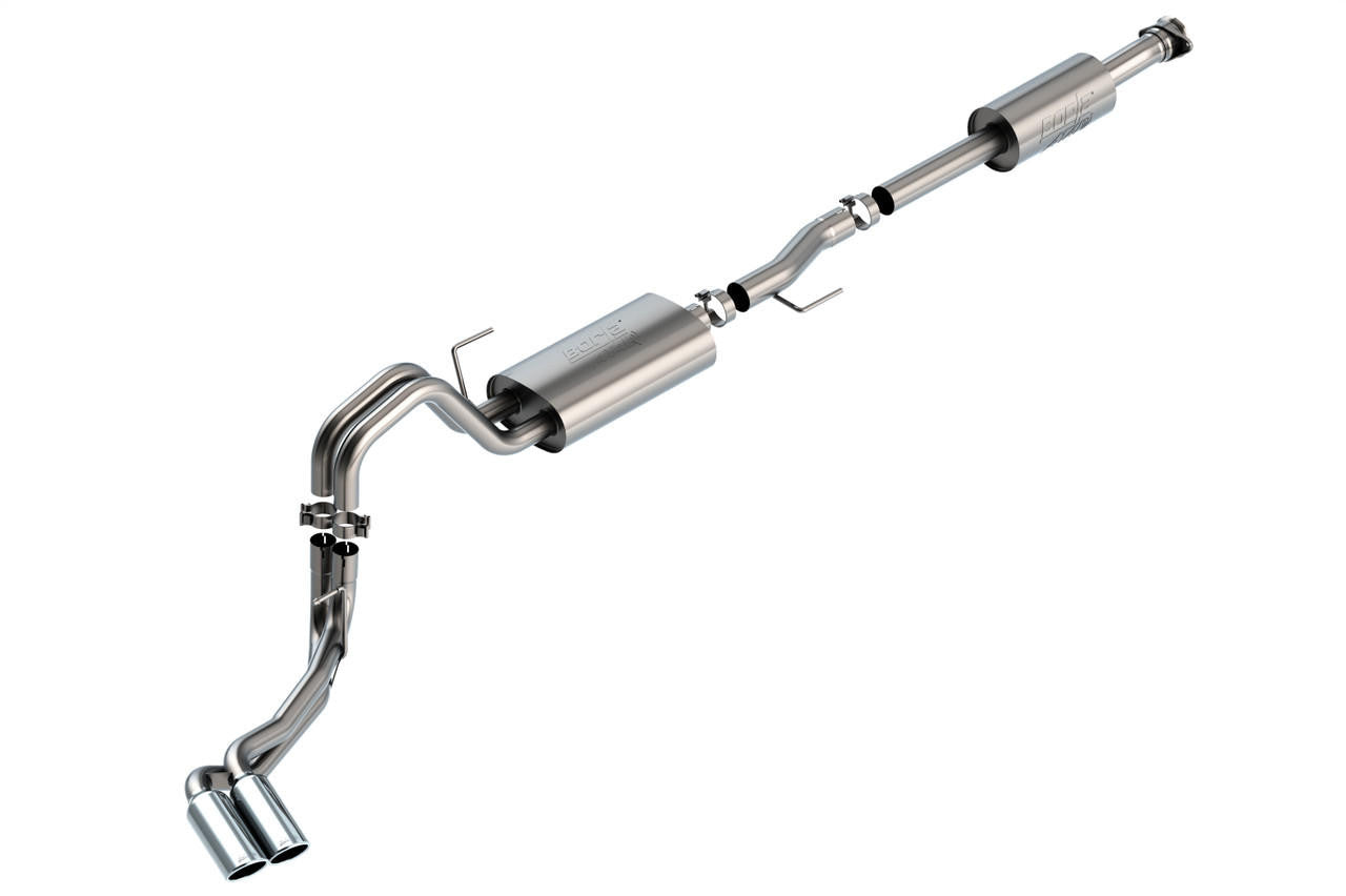 2021-2023 Ford F-150 3.3L V6 Cat-Back Exhaust System, ATAK, Chrome Tips - Apollo Off-Road