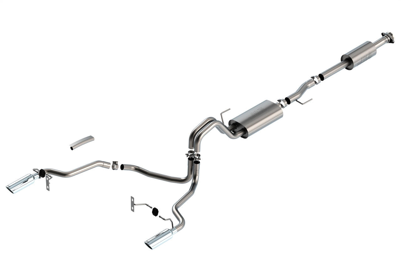 2021-2023 Ford F-150 5.0L Cat-Back Exhaust System, Touring, Chrome Tips - Apollo Off-Road