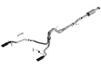 2021-2023 Ford F-150 5.0L V8 Cat-Back Exhaust System, ATAK, Black Chrome Tips - Apollo Off-Road