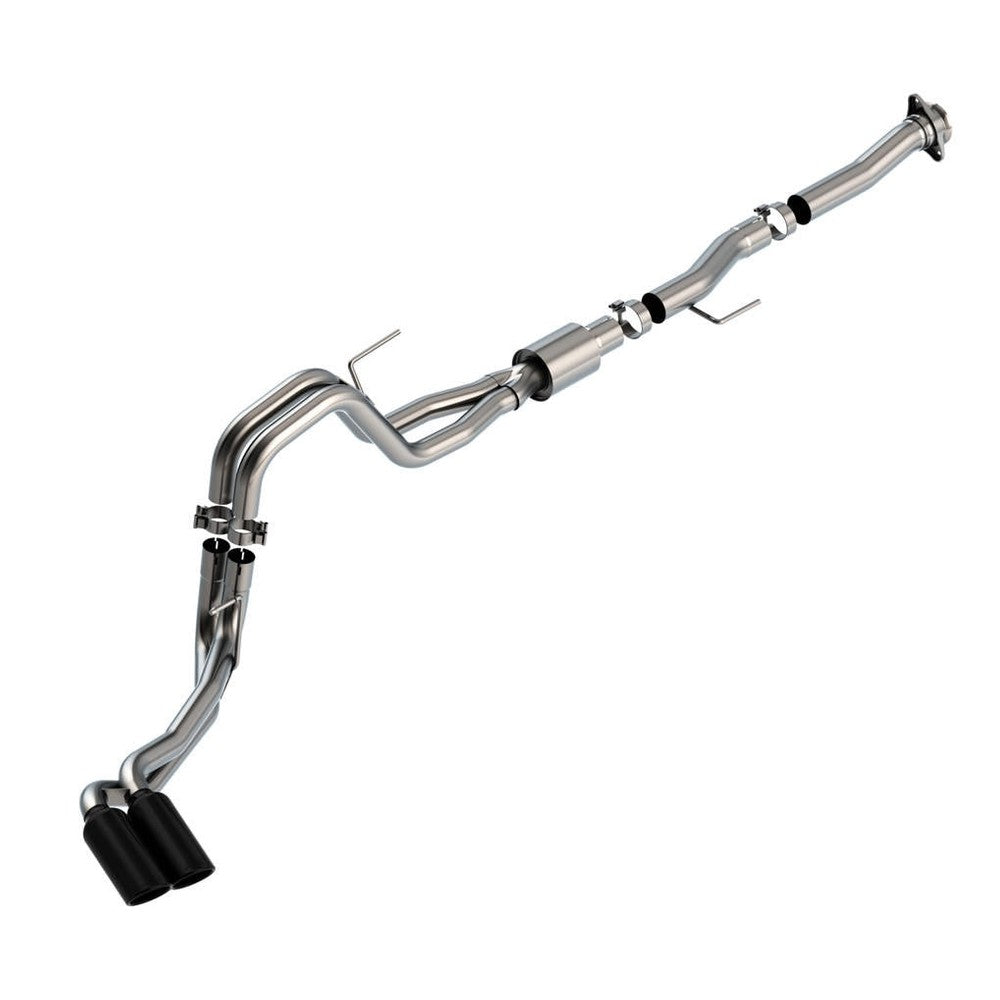 2021-2023 Ford F-150 5.0L V8 Cat-Back Exhaust System, ATAK, Black Chrome Tips - Apollo Off-Road