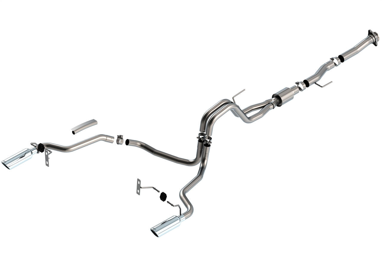 2021-2023 Ford F-150 5.0L V8 Cat-Back Exhaust System, ATAK, Chrome Tips - Apollo Off-Road