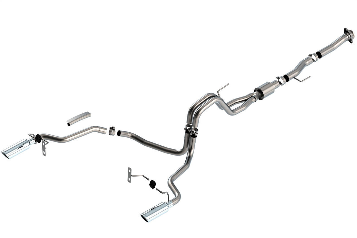 2021-2023 Ford F-150 5.0L V8 Cat-Back Exhaust System, ATAK, Chrome Tips - Apollo Off-Road