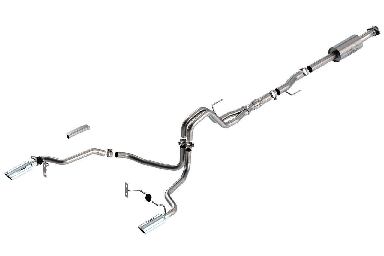 2021-2023 Ford F-150 5.0L V8 Cat-Back Exhaust System, ATAK, Chrome Tips - Apollo Off-Road