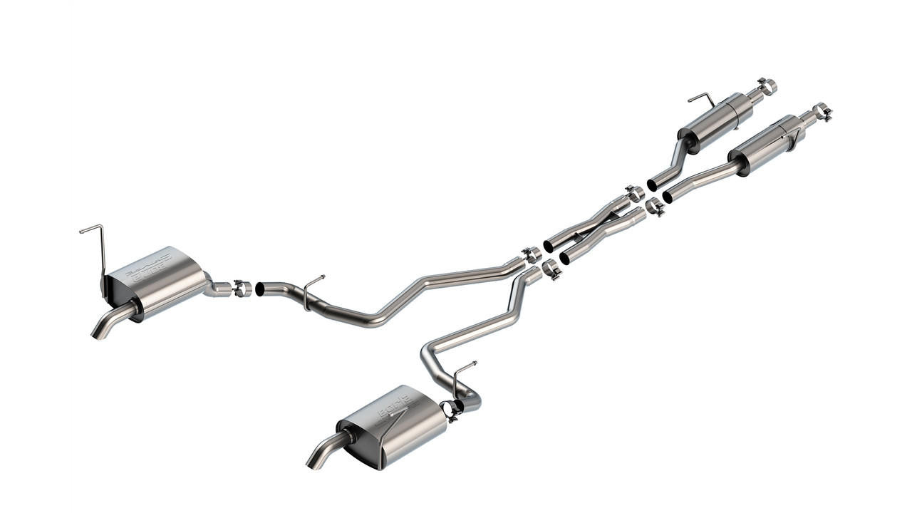 2021-2023 Jeep Cherokee L Cat-Back Exhaust System, S-Type, Chrome Tips - Apollo Off-Road