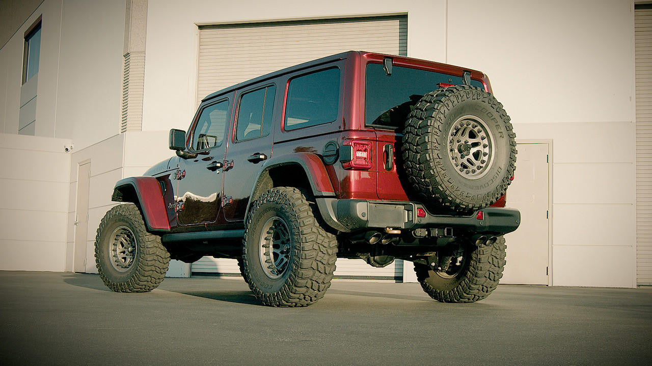 2021-2023 Jeep Wrangler Rubicon 392 JLU Cat-Back Exhaust System, S-Type, Black Coated - Apollo Off-Road